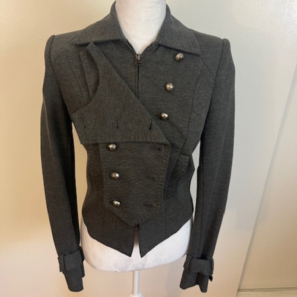 Size 0 - Robert Rodriguez jacket - womens - military style - gray